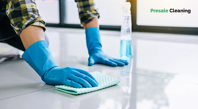 how-do-presale-office-cleaners-clean-tiled-floors
