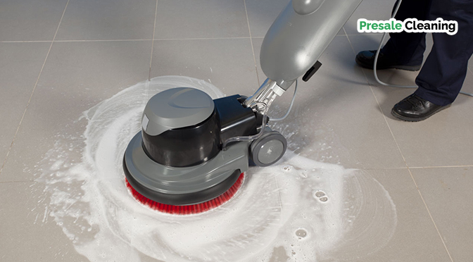 how-do-presale-office-cleaners-clean-tiled-floors