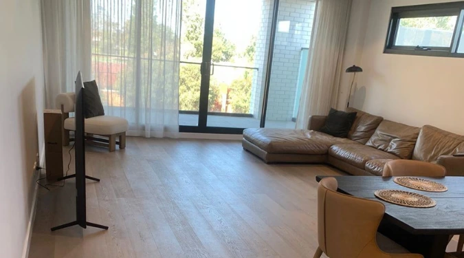 Clean living room area