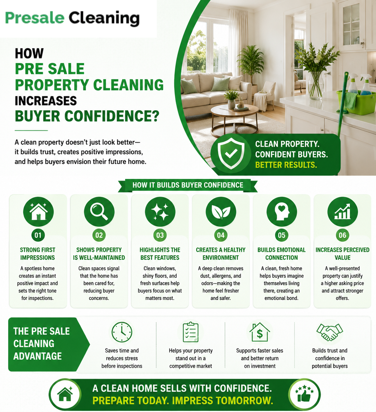 Pre Sale Property Cleaners Melbourne